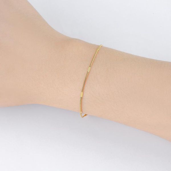 

charm bracelets kanani sleek snake bracelet stainless steel collection chain as fashion lady woman mother's day gift, Golden;silver