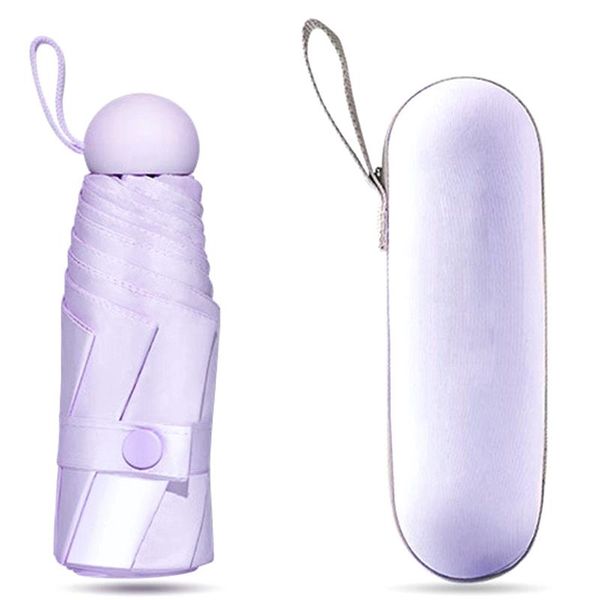 

umbrellas lixf mini umbrella kids windproof colorful pocket rain women anti uv sun protection parasol 6k small umbrellas-purple