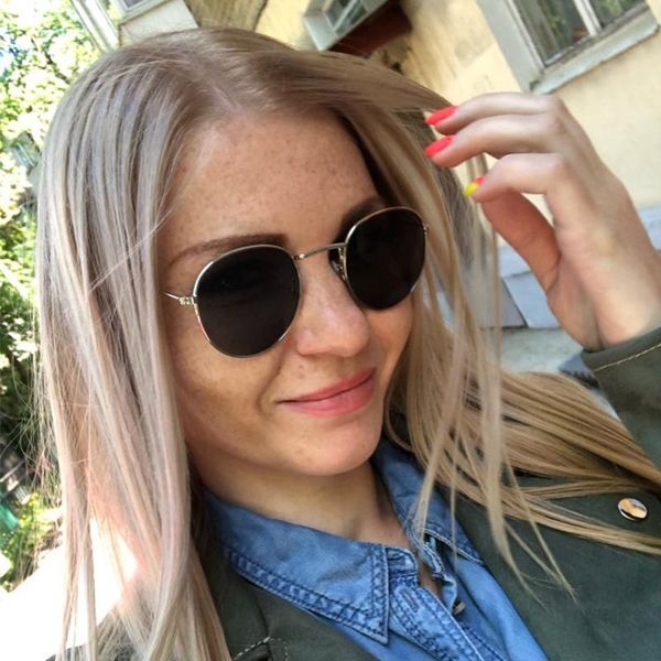 

sunglasses mirror women designer glasses ladies round driving travel sun street beat gafas, White;black