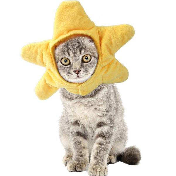

cat costumes dog headgear cartoon style soft cotton hat warm cap headband pet accessories for winter plush cats