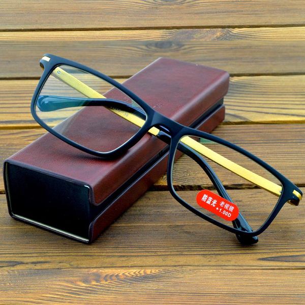 

sunglasses executive office style golden al-mg alloy leg reading glasses for men with pu case +0.75 +1 +1.25 +1.5 +1.75 +2 +2.5 to +4, White;black