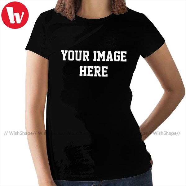 

women's t-shirt your image - custom made cotton, White
