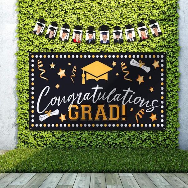 

party decoration 2021 graduation banner po props indoor / outdoor