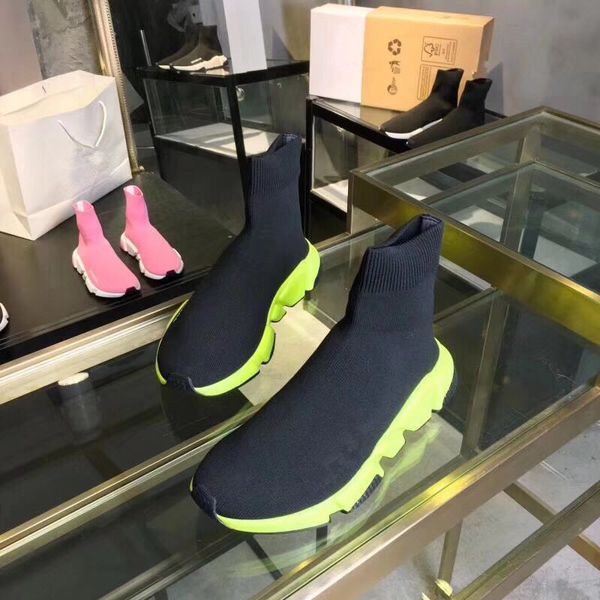 

summer sock shoes 2.0 speed mens causal shoe clearsole lace-up triple black white red blue grey men women tennis sports sneakers 34-45, Red;white