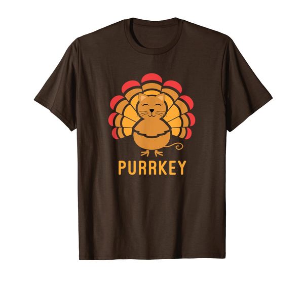 

Purrkey Turkey Cat Pun Funny Thanksgiving Cat Lover T-Shirt, Mainly pictures