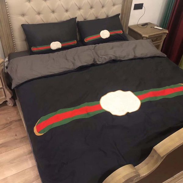 

cotton bedding sets woven fashion home  size duvet cover bed sheet pillowcases european style colorful bee strip letter flower comforte