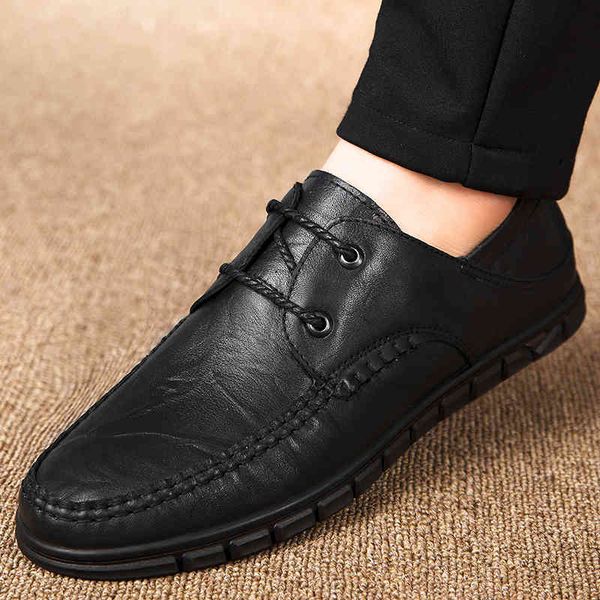 

dress shoes men's oxford lace up black martin men flats fashion sneakers soft bottom genuine leather casual men xdao