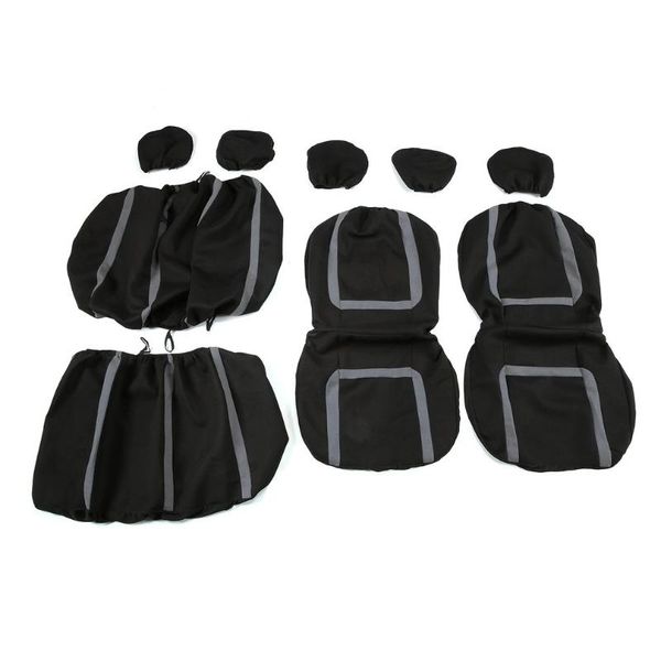 

car seat covers 9pcs detachable washable knitted auto for sedan truck van universal vehicle protective car-styling