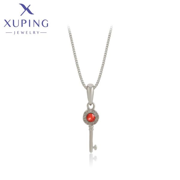 

pendant necklaces xuping jewelry fashion crystals for girl brithday gift 810665684, Silver