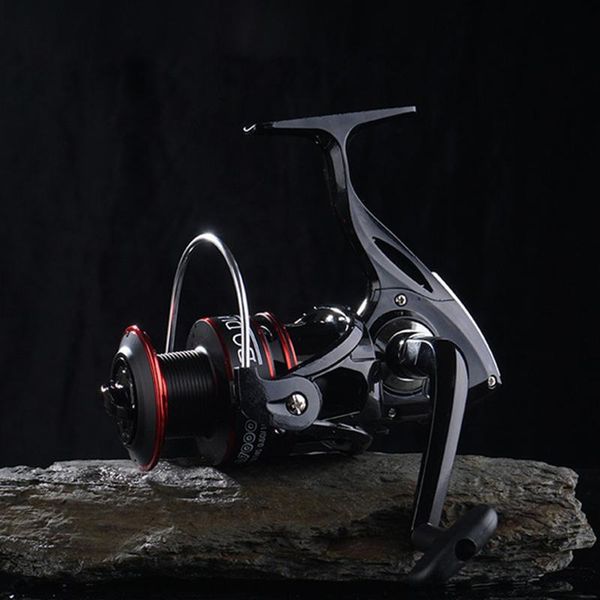 

baitcasting reels metal fishing wheel spinning wheels trolling reel distant for left&right hands outdoor accessories equipment black