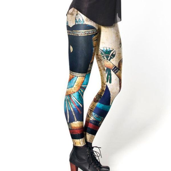 

punk gothic harajuku tiktok work out print sportwear fitness leggings women sporting leggins women's, Black
