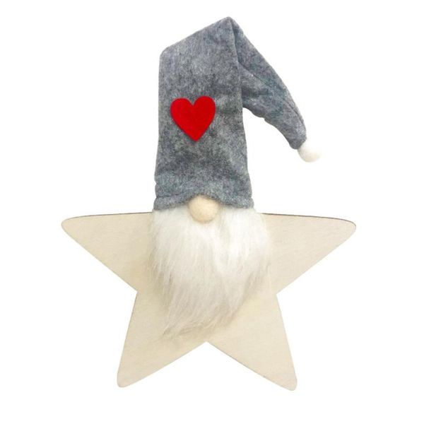 

christmas decorations 4pcs/pair home office wood party supplies star glitter drop decor pendant hanging ornament