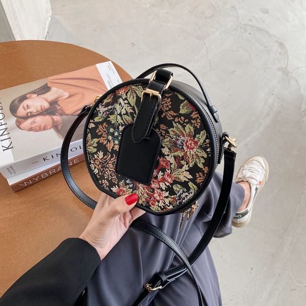 

outlet online 70% off sale net red versatile women's small bag fashion printed single shoulder portable messenger round