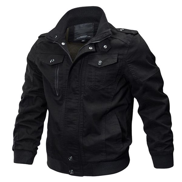 

men's jackets military bomber jacket men casual cotton mens & coats army slim fit pilot casacas para hombre size m-6xl, Black;brown