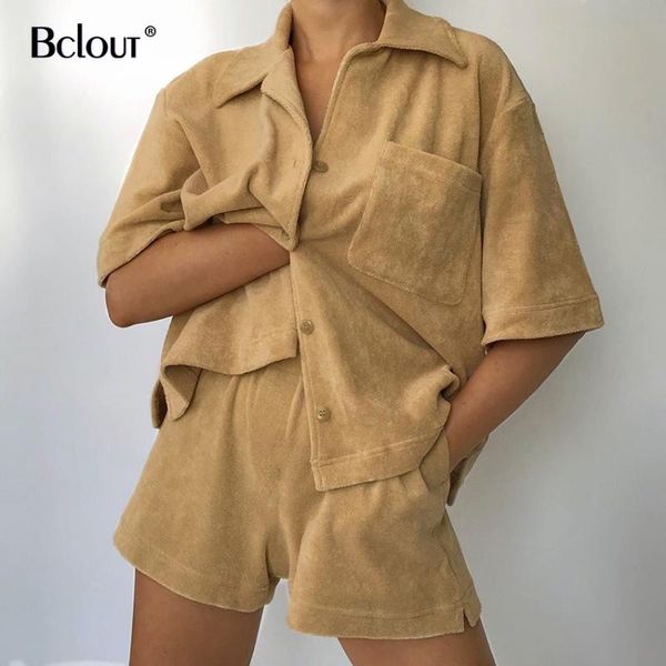 

women's tracksuits bclout elastic khaki sport outfit for woman shorts and female pocket 2 piece set women autumn casual suit, Gray