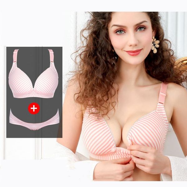 

aheadkids 2021 promotion cotton breastfeeding bras +low waist underwear for maternity feeding nursing pregnant women intimates, White