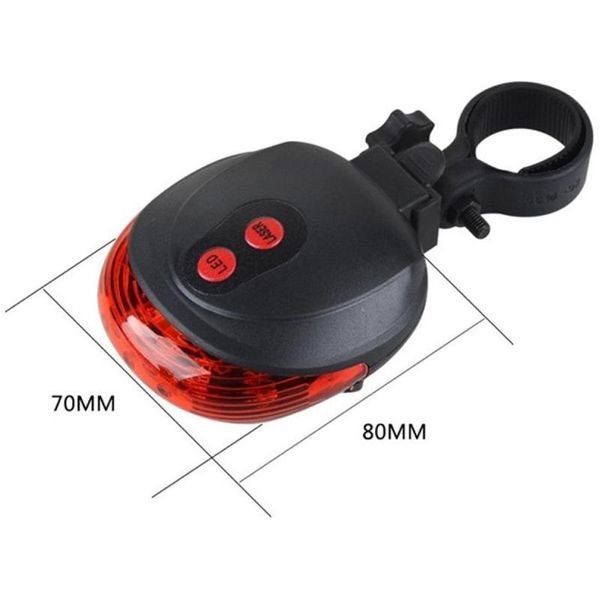 

bike lights tail light 5 led cycling rear lamp bicycle warming safety super bright back for outdoor hiking riding