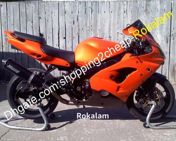 

custom fairing set for kawasaki ninja zx9r 2000 2001 zx 9r 00 01 zx-9r orange black motorbike bodywork aftermarket kit (injection molding)