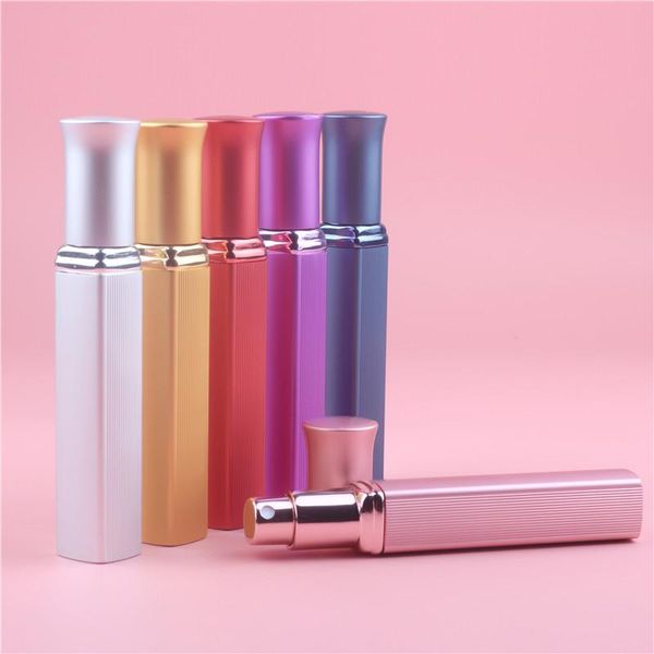 

storage bottles & jars 12ml refillable portable empty atomizer perfume aluminum cosmetic containers 100pcs