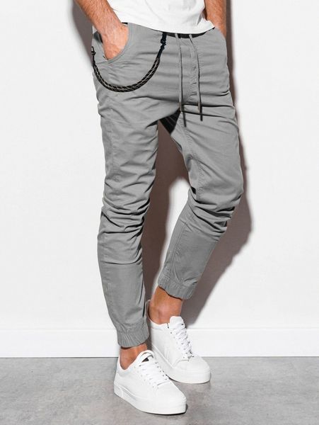 

men slant pocket key holder ribbon pants d0ar#, Black
