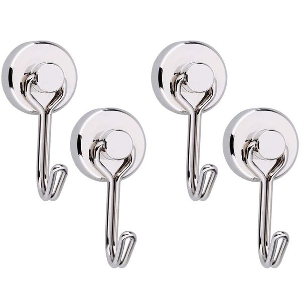 

Hooks & Rails Swivel Swing Magnetic Hooks, 10 Pack Strong Neodymium Hook, Suitable For Refrigerators And Other Surfaces