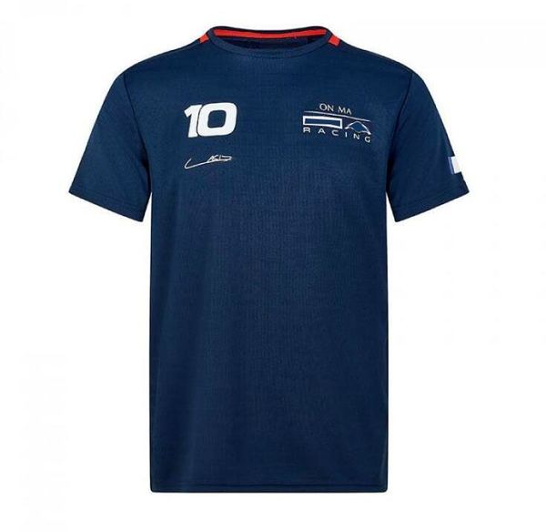 

2021 summer f1 world formula one racing jersey overalls for fans, quick-drying short-sleeved large size can be customized with the same styl