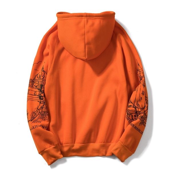 

men's hoodie fall new fashion trend hoodies clothes men, Black