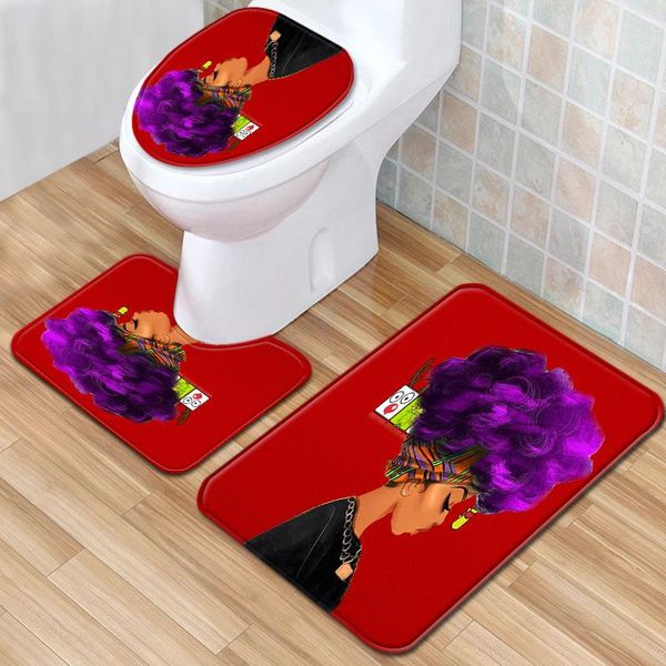 

bath mats african woman mat bathroom carpet rug products toilet set