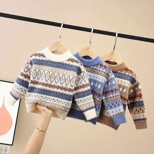 

arrived winter autumn children sweater boy clothes kids baby knitted wholesales 3 9ear students fashion, Blue