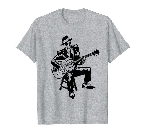 

Mens Blues Music T Shirts for Men : Skeleton Bluesman, Mainly pictures