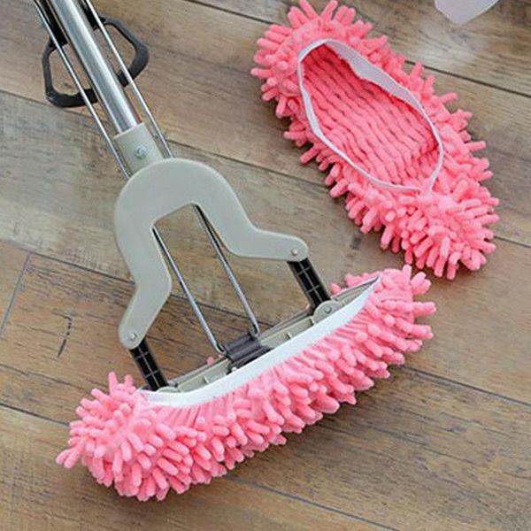 

cleaning cloths 2pcs chenille mopping shoe cover clean mops floor dusting shoes household tools lazy covers