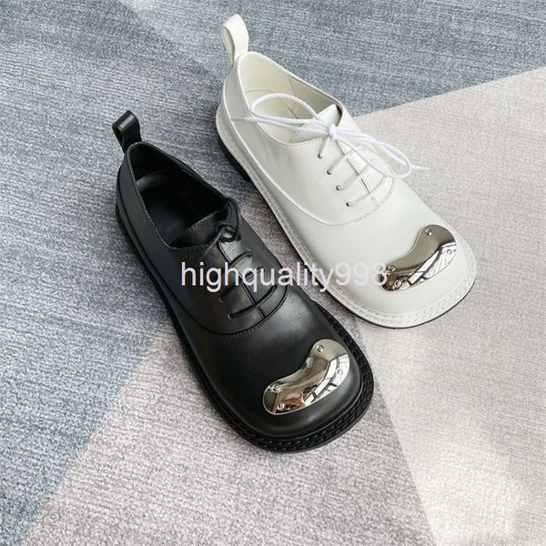 

sandals style casual flat leather shoes in spring, Black