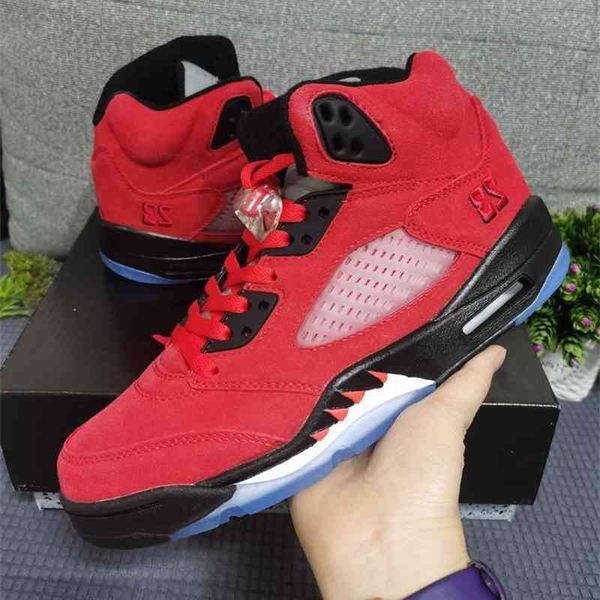 

shoes 5 raging bull basketball men varsity red black white 5s sports sneaker