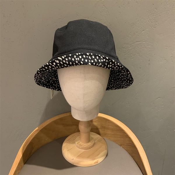

double-sided cotton fisherman hat fashion simple wild sunhat outdoor sunscreen travel bucket cap beach summer wide brim hats, Blue;gray