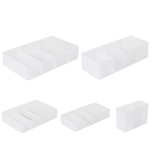 

multifunction storage organizer trays makeup holder box for desk, drawer, home boxes & bins