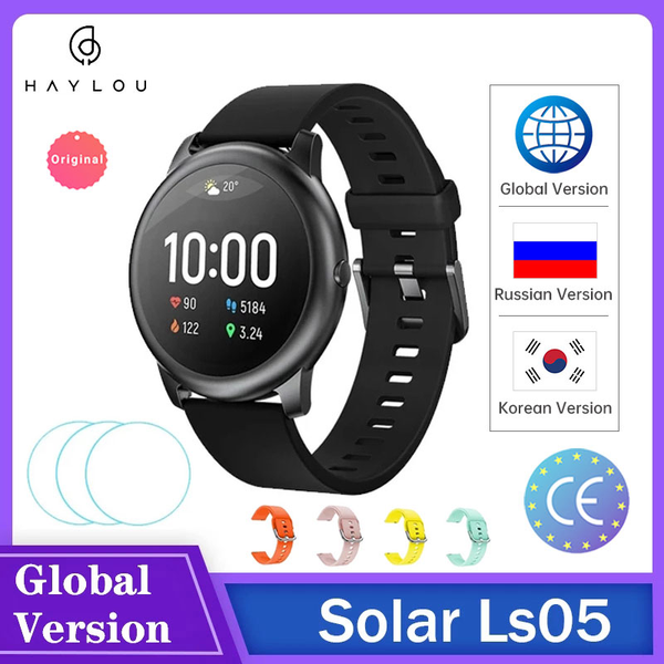 

smart watch haylou solar ip68 anti-sweat anti-rain haylou ls05 women men watches for android ios fitness tracker verg, Slivery;brown