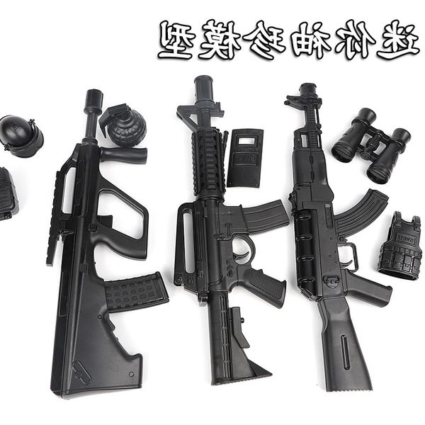 

5444children's 47 toy gunman can fire bullets when loaded. boy's mini alloy model bullet gun airsoft accessories
