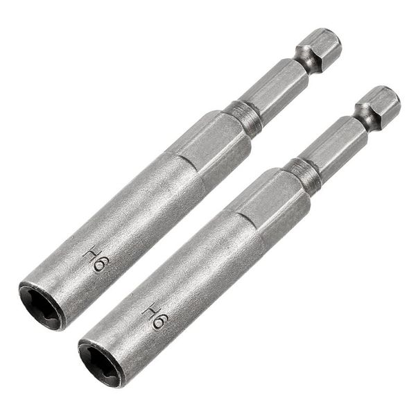 

hand tools uxcell 2pcs 1/4" quick change shank 6-8mm hex nut driver, 3"-4" length for quick-change chucks, drills and driver