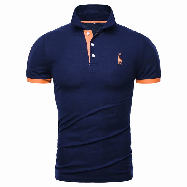 

solid color pattern casual business men's polo shirt comfortable and breathable daily travel work social, White;black