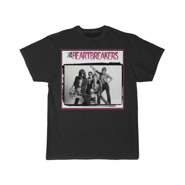 

johnny thunders and the heartbreakers men's short sleeve tee, White;black