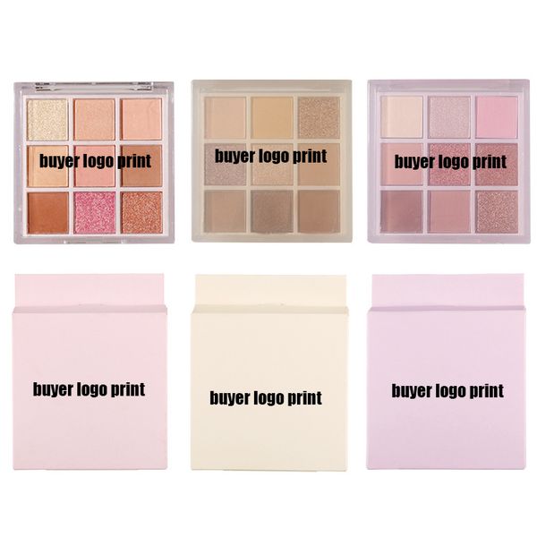 9 paleta de sombra exatamente etiqueta multicolor case branco rosa roxo roxo preto laranja verde 9 olhos sombra