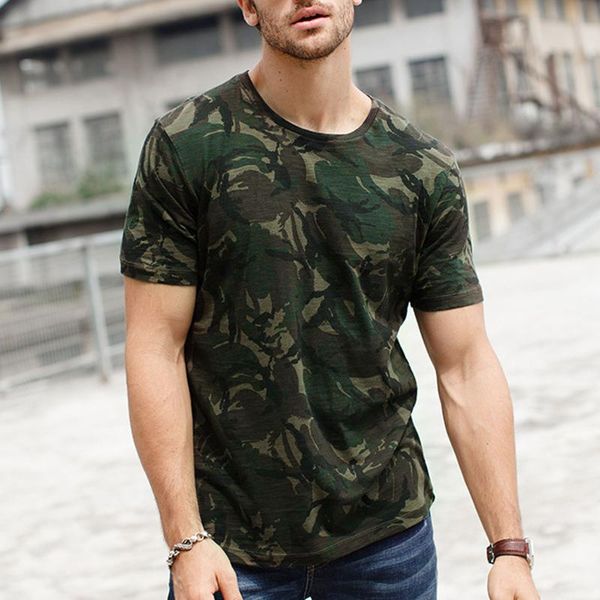 

men's t-shirts spring and summer fashion polyester anime camouflage printed short-sleeved t-shirt comfortable skin-friendly f04*, White;black