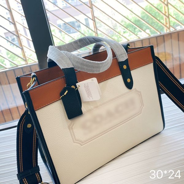 

outlet field bag30 one shoulder shopping with cowhide badge and portable bag luxuryss designerss yw