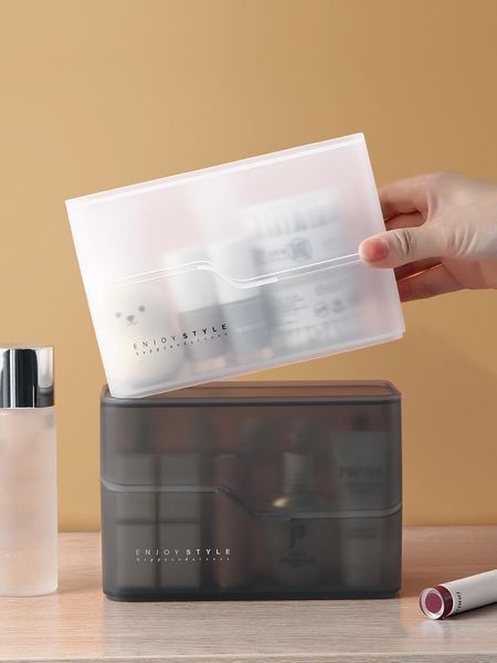 

storage boxes & bins cosmetic make-up brush box makeup nail polish holder make up tools pen rack table organizer