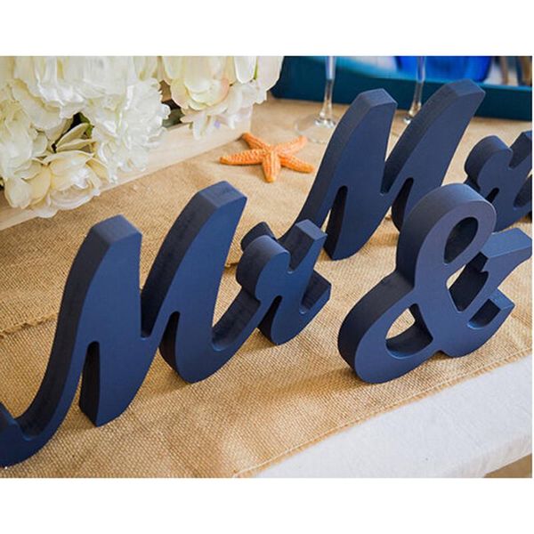 

party decoration 1 set mr & mrs wedding letters valentine white black and sign gift decor pography props