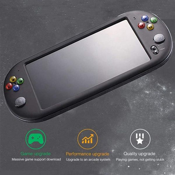 

powkiddy 7 inch game console portable retro handheld for neogeo/fc/gb/gbc/gba/cps 8gb classic video player kids players