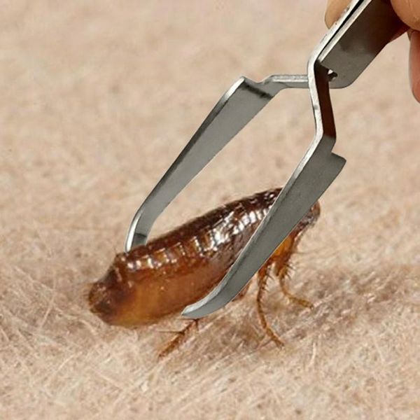 

11.5 cm pet flea treatment tick removal tool set stainless steel tweezers fork clip pliers for dog cat supplies travel & outdoors