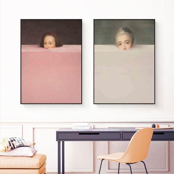 

paintings nordic abstract figure canvas painting creative colorful wall art posters and prints picture cuardos for living room home decor