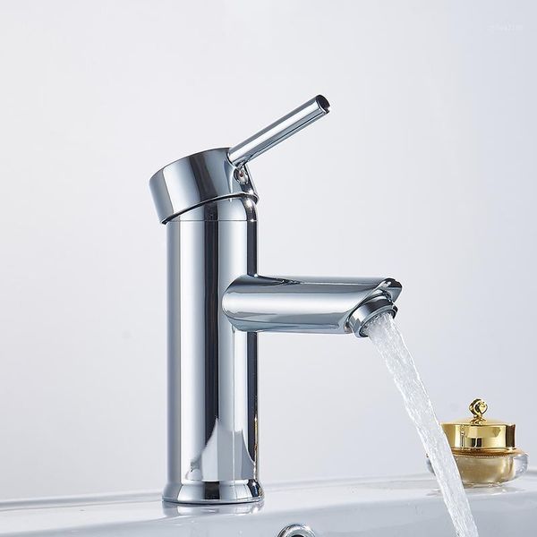 

bathroom sink faucets faucet basin chrome straight tap water waterfall mixer1