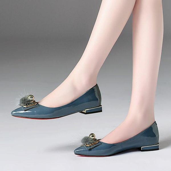 

dress shoes big size 9  11 12 ladies high heels women woman pumps sharp metal square buckle shallow single shoe, Black
